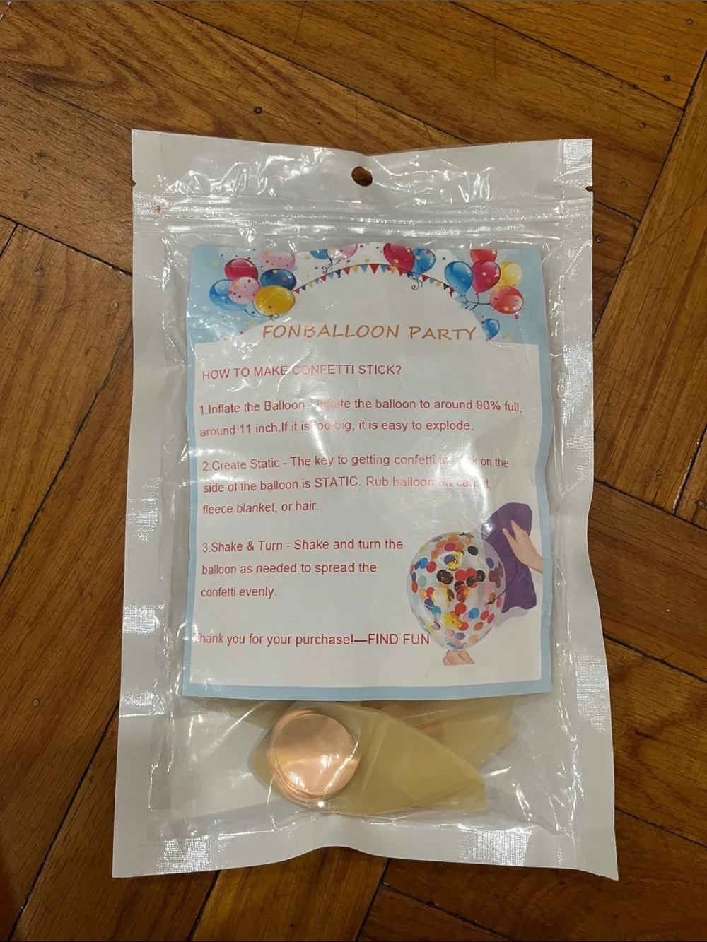 Rose Gold Confetti Latex Balloons - Pack for Home Parties